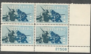 US. 1180. 5c. Blue and Gray at Gettysburg, Civil War Centennial. PB4. MNH. 1963 - Picture 1 of 2