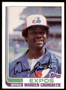 1982 Topps. Warren Cromartie . Montreal Expos #695