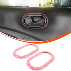 ABS Pink Car Interior Door Handle Frame Cover For Mercedes-Benz Smart 2016-2021 - Picture 1 of 4