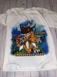 Digimon Digital Monster Unbeatable Team VTG 2000 Youth Large DEADSTOCK - Picture 1 of 5