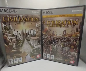 Sid Meier's Civilization IV (Apple, 2006) + Warlords Expansion , MAC DVD - Picture 1 of 8