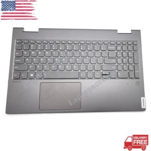 For Lenovo Yoga C740-15IML 81TD Palmrest Backlit US Keyboard Touchpad 5CB0U43820 - Picture 1 of 4