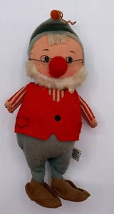 Vintage 1960er R. Dakin Dream Puppen Weihnachten Elfe Figur Plüsch Ornament Filz 8 Zoll Japan - Bild 1 von 10