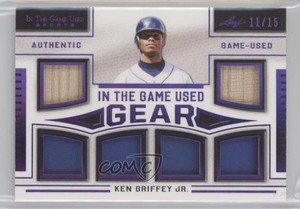 2020 Leaf ITG Used Sports In The Game Gear Purple /15 Ken Griffey Jr HOF