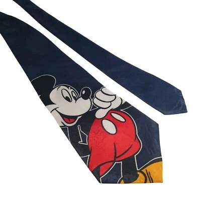 Corbata de personaje de dibujos animados Mickey Mouse vintage para hombre Tie Balance Inc Disney años 90 Foto 1 de 4