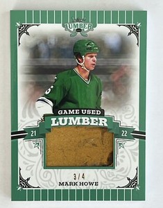 2021-22 Leaf Lumber Hockey MARK HOWE #GUL-MH1 Game Used Stick 3/4 Emerald