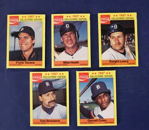 1987 Tigers Cola fast komplett Set Menge (5) versiegelte/ungeöffnete Platten - Bild 1 von 2