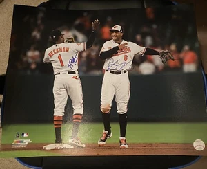 Jonathan Schoop Tim Beckham Dual Signed Autographed 16x20 - Picture 1 of 1