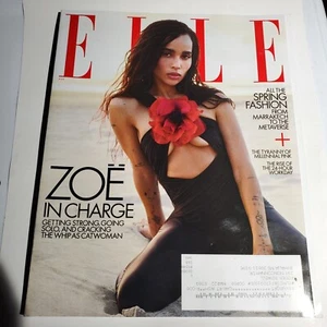 Elle Magazine March 2022 Zoe Kravitz - Picture 1 of 2