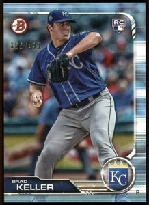 2019 BOWMAN SKY BLUE PARALLEL #6 BRAD KELLER ROYALS /499 - Picture 1 of 2
