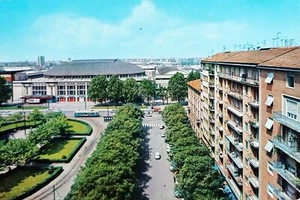 Cartolina - Milano - Palazzo dello Sport - Piazza 6 Febbraio - 1965 - Foto 1 di 2