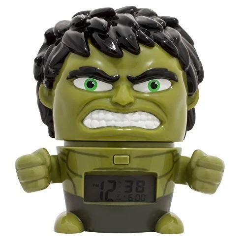 BulbBotz Marvel 2021739 Avengers: Infinity War Hulk Kinder-Wecker mit Nachtlicht