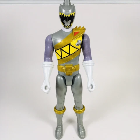 Power Rangers Dino Charge 12" Silver Ranger Action Figure Bandai Mighty Morphin Cover