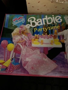 Vintage Barbie Party Time Happy Birthday 1990 Mattel Nr. 7552 nicht komplett KS1 - Bild 1 von 10