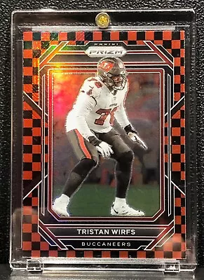2022 PANINI PRIZM TRISTAN WIRFS, #277, ROOKIE, RED CHECKER PRIZM, CASE HIT SSP - Image 1 of 2