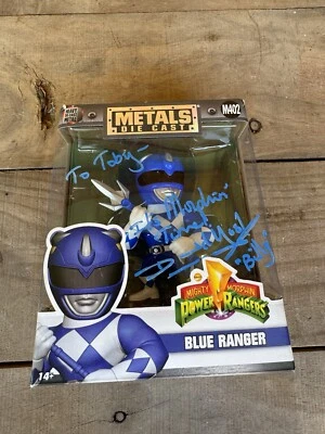 Figura Autografiada David Yost “Billy” Mighty Morphin Power Rangers Blue Ranger Foto 1 de 4