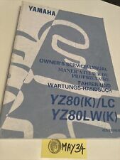 Yamaha YZ80 / LC YZ80LW K 4ES 1998 manuel atelier revue technique YZ 80 LW