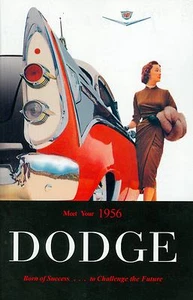 1956 DODGE PASSENGER CAR OWNER'S MANUAL - Picture 1 of 1