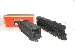 LIONEL O GAUGE STEAM TRAIN ENGINE WITH WHISTLE TENDER CAR VINTAGE POSTWAR - Picture 1 of 9