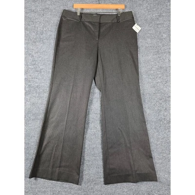 Женские серые текстурированные брюки Halogen Taylor Fit размер 16 изогнутый крой расклешенные - Изображение 1 из 4