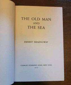 First Edition The Old Man And The Sea with "A" and Scribner Seal - Picture 1 of 9