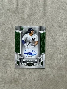 2024 Topps Nivel Uno - Autógrafos Breakout Jasson Dominguez Lámina Verde/49 - Imagen 1 de 10