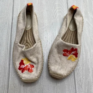 Vera Bradley Damen The Dune hellbraun Blumen bestickt Espadrille Slipper flache Schuhe 9 - Bild 1 von 8