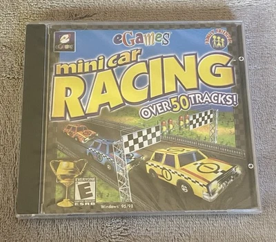 eGames Mini Car Racing Windows 95/98 Over 50 Tracks Sealed - Image 1 of 2