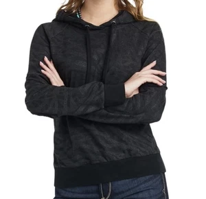 Felpa donna Ariat Animal Instincts righe tigre nero tono scintillante taglia S - Foto 1 di 8