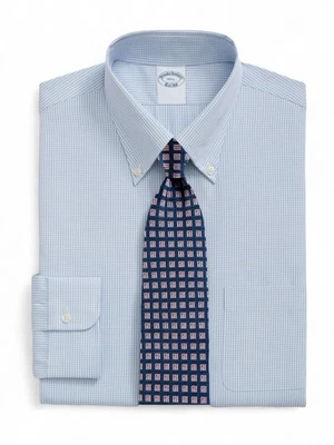 Corbata Thomas Rosa Para Hombre 100% Seda Azul Rosa Mini Cuadros Rejilla Punto Verde Foto 1 de 4