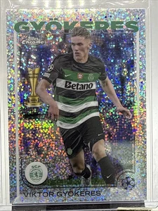 2024-25 Topps Cromo UEFA Viktor Gyokeres Refractor de Motas Sporting #131 - Imagen 1 de 2
