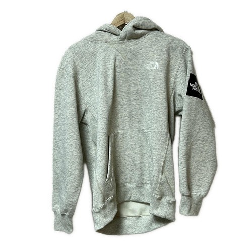 OFF WHITE Auth THE NORTH FACE Felpa con cappuccio da donna grigio chiaro crema