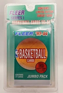 1993-94 Fleer Basketball Jumbo Pack Sealed Clamshell Hanger RARE Jordan Only one - Picture 1 of 5