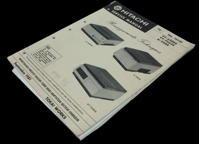 HITACHI VT-6500S   - Manuel de Réparation / Données Techique     (Réf#H-616) - Image 1 of 3