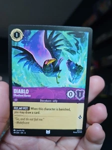 49/204 DIABLO GEHORSAMER RABE AZURIT MEER UNGEWÖHNLICH DISNEY LORCANA KARTE - Bild 1 von 1