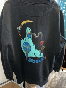 Sudadera con capucha negra/Aqua XL Jiberish Play For Keeps - Imagen 1 de 6