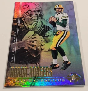 2017 Panini Illusions #33 Brett Favre/Aaron Rodgers Green Bay Packers - Picture 1 of 2