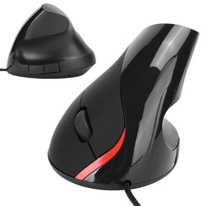 Optical Vertical Mouse Ergonomic Rechargeable USB Receiver ABS Office Wired NEW - Picture 1 of 12
