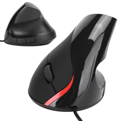 Optical Vertical Mouse Ergonomic Rechargeable USB Receiver ABS Office Wired NEW - Image 1 of 4