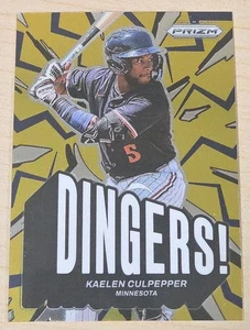 2025 Panini Prizm Dingers Insert Kaelen Culpepper Minnesota Twins #16 Prospekt - Bild 1 von 2