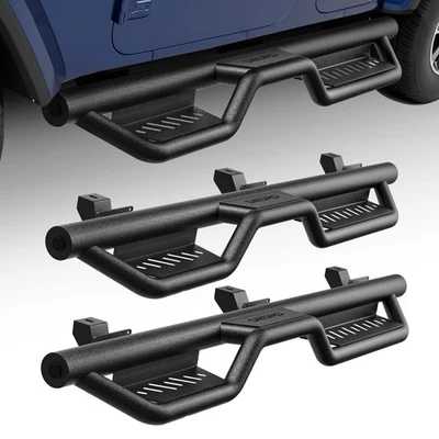 6" Running Boards Drop Side Step for 2018-2026 Jeep Wrangler JL 4 Door Nerf Bars - Image 1 of 4