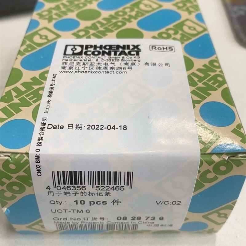 10PCS new Phoenix Contact UCT-TM 6 0828736 Terminal Block Marker Cards free ship - Image 1 of 1
