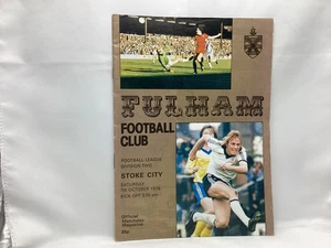 Fulham v Stoke City Division Two October 1978 - Picture 1 of 1