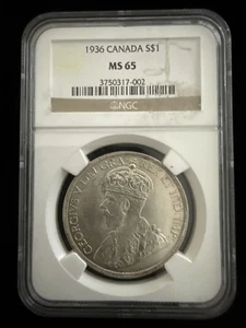 1936 Canada Ten Cent 10C NGC AU 53 A2 - Bild 1 von 3