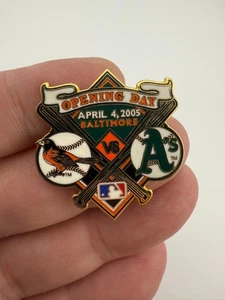 2005 Opening Day Baltimore Orioles vs Oakland Athletics Pin by Peter David - Picture 1 of 4