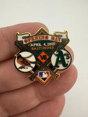 2005 Opening Day Baltimore Orioles vs Oakland Athletics Pin by Peter David - Image 1 of 4
