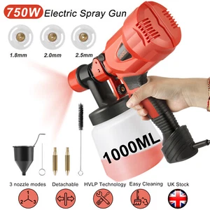 750W Electric Paint Sprayer Airless 1000ML HVLP Handheld Spray Gun Wall Fenc Car - Imagen 1 de 11