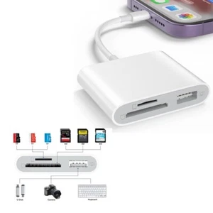 3 in 1 TF/SD Karte Adapter Kamera Leser Kamera iPhone Blitz iOS 13 und höher - Bild 1 von 2