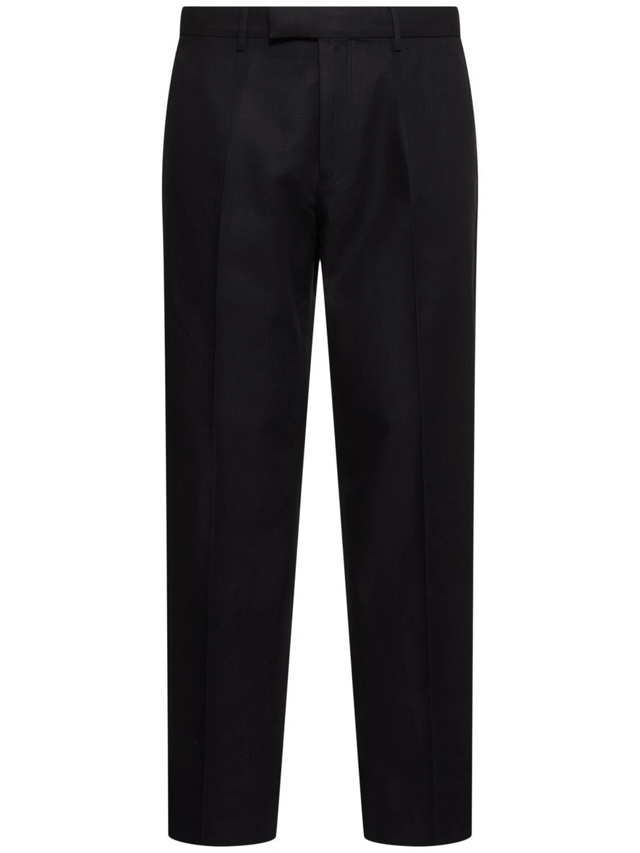 パンツ 90s-Ermenegildo Zegna cotton linen pants Vintage 90s Ermenegildo Zegna Pants Mens 40 x 30 Black