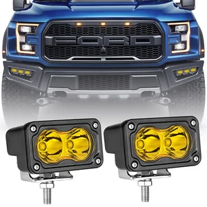2X 3" PRO S2 Spot 40W LED Cube Work Light Bar 3000K Pods Driving OffRoad 4WD UTV - Picture 1 of 17
